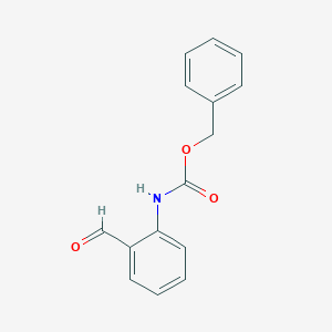 molecular formula C15H13NO3 B165318 苄基(2-甲酰基苯基)氨基甲酸酯 CAS No. 127506-06-3