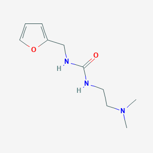 molecular formula C10H17N3O2 B1653244 3-[2-(Dimethylamino)ethyl]-1-[(furan-2-yl)methyl]urea CAS No. 1797132-21-8