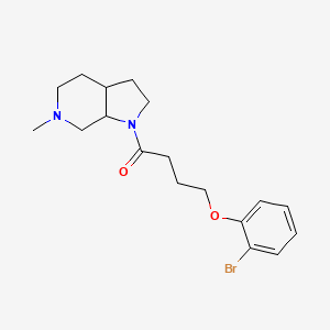 4-(2-bromophenoxy)-1-{6-methyl-octahydro-1H-pyrrolo[2,3-c]pyridin-1-yl}butan-1-one