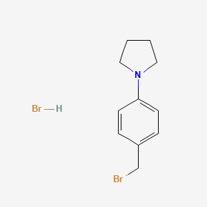 1-[4-(Bromomethyl)phenyl]pyrrolidine hydrobromide