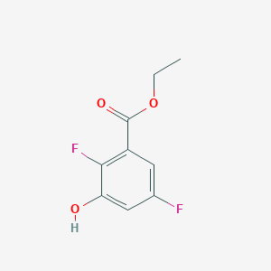 molecular formula C9H8F2O3 B1653340 Ethyl 2,5-difluoro-3-hydroxybenzoate CAS No. 1806330-93-7