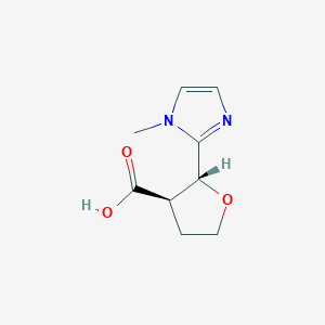 (2R,3R)-2-(1-methyl-1H-imidazol-2-yl)oxolane-3-carboxylic acid