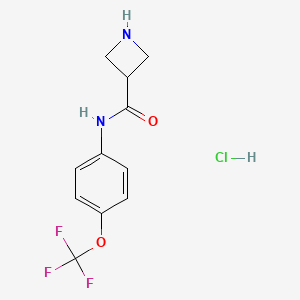 N-(4-(trifluoromethoxy)phenyl)azetidine-3-carboxamide hydrochloride