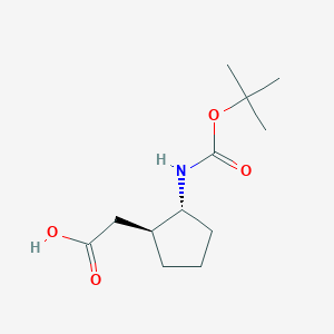 Rac-2-[(1R,2S)-2-{[(tert-butoxy)carbonyl]amino}cyclopentyl]acetic acid