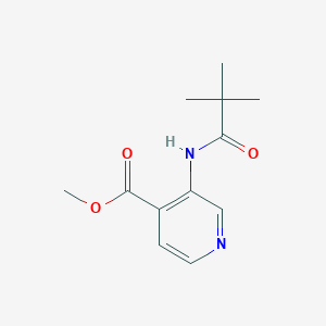 molecular formula C12H16N2O3 B1653391 Methyl 3-pivalamidoisonicotinate CAS No. 1820642-01-0