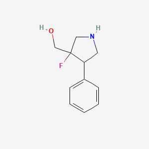 (3-Fluoro-4-phenylpyrrolidin-3-yl)methanol