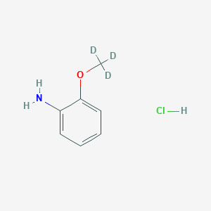 molecular formula C7H10ClNO B1653395 2-(Methoxy-d3)aniline hydrochloride CAS No. 1820684-35-2
