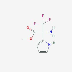 Methyl 2-amino-3,3,3-trifluoro-2-(1H-pyrrol-2-yl)propanoate