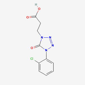 3-[4-(2-Chlorophenyl)-5-oxotetrazol-1-yl]propanoic acid