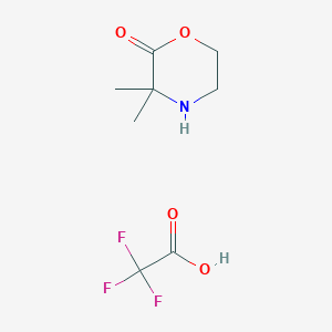 3,3-Dimethylmorpholin-2-one, trifluoroacetic acid