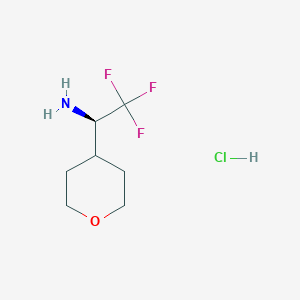 (R)-2,2,2-Trifluoro-1-(tetrahydro-2H-pyran-4-YL)ethanamine hcl