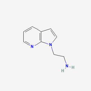 molecular formula C9H11N3 B1653431 1H-Pyrrolo[2,3-b]pyridine-1-ethanamine CAS No. 183208-60-8
