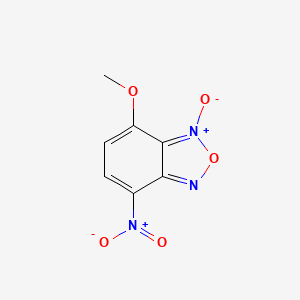 molecular formula C7H5N3O5 B1653436 2,1,3-Benzoxadiazole, 4-methoxy-7-nitro-, 3-oxide CAS No. 18378-09-1