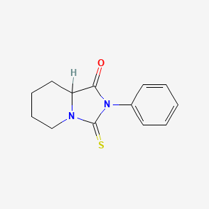 2-Phenyl-3-thioxohexahydroimidazo[1,5-a]pyridin-1(5h)-one