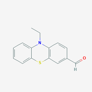 molecular formula C15H13NOS B1653439 10-Ethylphenothiazine-3-carbaldehyde CAS No. 18413-61-1