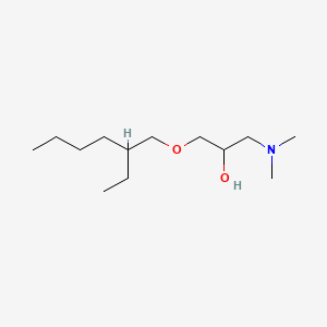 molecular formula C13H29NO2 B1653442 2-Propanol, 1-(dimethylamino)-3-[(2-ethylhexyl)oxy]- CAS No. 184181-27-9