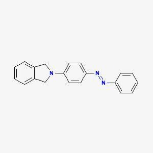 molecular formula C20H17N3 B1653449 2-{4-[(E)-Phenyldiazenyl]phenyl}-2,3-dihydro-1H-isoindole CAS No. 184778-62-9