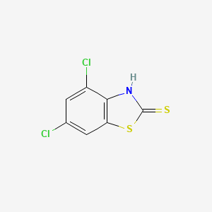 molecular formula C7H3Cl2NS2 B1653450 4,6-dichloro-3H-1,3-benzothiazole-2-thione CAS No. 1849-72-5