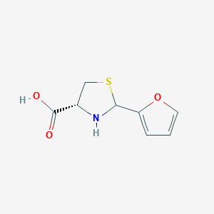 4-Thiazolidinecarboxylic acid, 2-(2-furanyl)-, (4R)-