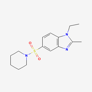 Piperidine, 1-[(1-ethyl-2-methyl-1H-benzimidazol-5-yl)sulfonyl]-