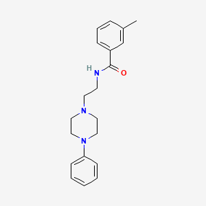 molecular formula C20H25N3O B1653461 3-Methyl-N-[2-(4-phenyl-piperazin-1-yl)-ethyl]-benzamide CAS No. 185299-21-2