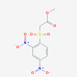 molecular formula C9H8N2O8S B1653462 Methyl 2-(2,4-dinitrophenyl)sulfonylacetate CAS No. 185299-22-3