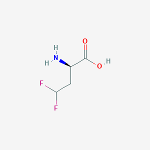 molecular formula C4H7F2NO2 B1653464 (2R)-2-Amino-4,4-difluorobutanoic acid CAS No. 185348-78-1