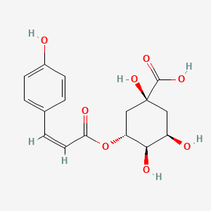molecular formula C16H18O8 B1653465 5-对香豆酰奎尼酸，(Z)- CAS No. 185502-68-5