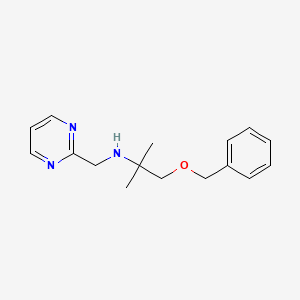 [1-(Benzyloxy)-2-methylpropan-2-yl][(pyrimidin-2-yl)methyl]amine