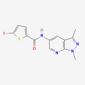 N-(1,3-dimethyl-1H-pyrazolo[3,4-b]pyridin-5-yl)-5-fluorothiophene-2-carboxamide