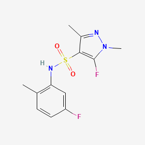5-Fluoro-N-(5-fluoro-2-methylphenyl)-1,3-dimethylpyrazole-4-sulfonamide