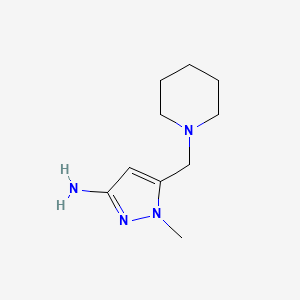 1-methyl-5-(piperidin-1-ylmethyl)-1H-pyrazol-3-amine