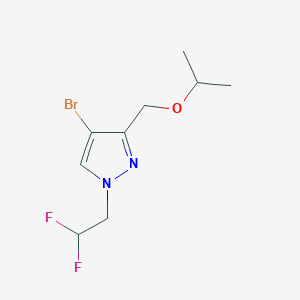 4-bromo-1-(2,2-difluoroethyl)-3-(isopropoxymethyl)-1H-pyrazole