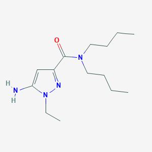 5-amino-N,N-dibutyl-1-ethyl-1H-pyrazole-3-carboxamide