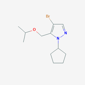 4-bromo-1-cyclopentyl-5-(isopropoxymethyl)-1H-pyrazole