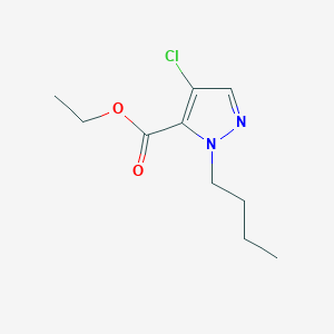 molecular formula C10H15ClN2O2 B1653505 ethyl 1-butyl-4-chloro-1H-pyrazole-5-carboxylate CAS No. 1856020-22-8
