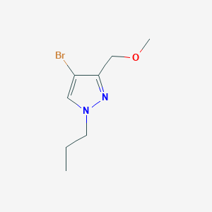 molecular formula C8H13BrN2O B1653523 4-bromo-3-(methoxymethyl)-1-propyl-1H-pyrazole CAS No. 1856041-72-9