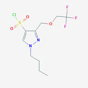 1-butyl-3-[(2,2,2-trifluoroethoxy)methyl]-1H-pyrazole-4-sulfonyl chloride