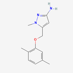 5-[(2,5-dimethylphenoxy)methyl]-1-methyl-1H-pyrazol-3-amine