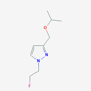 molecular formula C9H15FN2O B1653556 1-(2-fluoroethyl)-3-(isopropoxymethyl)-1H-pyrazole CAS No. 1856076-65-7