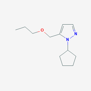 molecular formula C12H20N2O B1653565 1-cyclopentyl-5-(propoxymethyl)-1H-pyrazole CAS No. 1856086-55-9