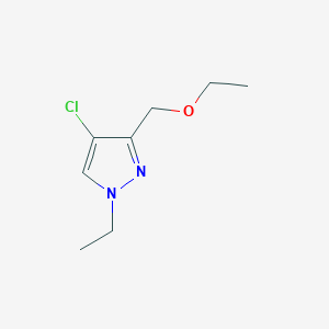 molecular formula C8H13ClN2O B1653596 4-chloro-3-(ethoxymethyl)-1-ethyl-1H-pyrazole CAS No. 1856102-08-3