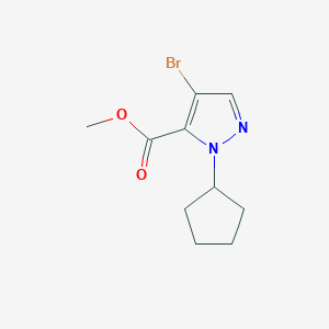 methyl 4-bromo-1-cyclopentyl-1H-pyrazole-5-carboxylate