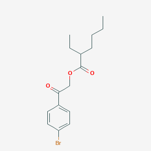 molecular formula C16H21BrO3 B1653610 [2-(4-Bromophenyl)-2-oxoethyl] 2-ethylhexanoate CAS No. 185678-88-0