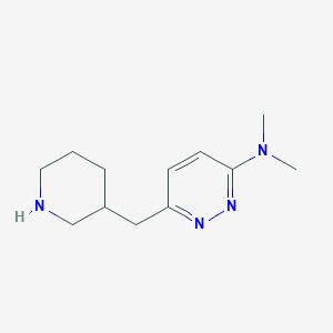 molecular formula C12H20N4 B1653613 N,N-dimethyl-6-[(piperidin-3-yl)methyl]pyridazin-3-amine CAS No. 1858250-20-0