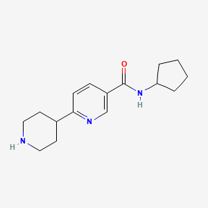 N-cyclopentyl-6-(piperidin-4-yl)pyridine-3-carboxamide