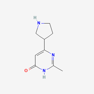 2-Methyl-6-(pyrrolidin-3-YL)pyrimidin-4-OL