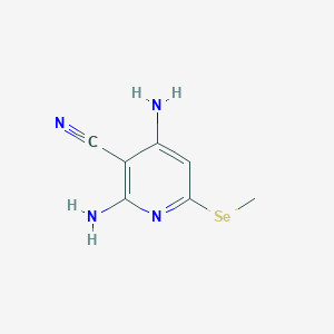 molecular formula C7H8N4Se B1653672 2,4-Diamino-6-(methylselanyl)pyridine-3-carbonitrile CAS No. 189395-73-1