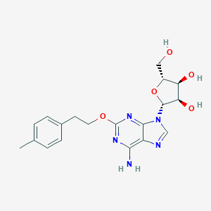 molecular formula C19H23N5O5 B165368 2-(2-(4-Methylphenyl)ethoxy)adenosine CAS No. 131865-94-6