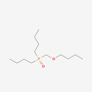 molecular formula C13H29O2P B1653680 Phosphine oxide, (butoxymethyl)dibutyl- CAS No. 18982-78-0